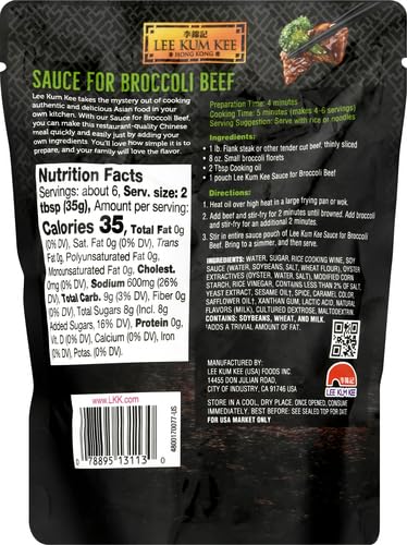 Lee Kum Kee Panda Brand Sauce For Broccoli Beef, 8 Oz