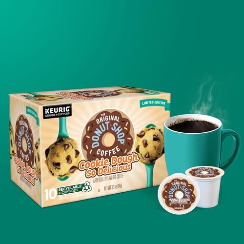 The Original Donut Shop Cookie Dough So Delicious Coffee, Single-Serve Keurig K-Cup Pods, 60 Count
