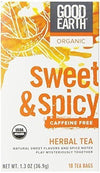 Good Earth Tea Dcf Swt & Spicy Org, 18 Bg, Pk- 6