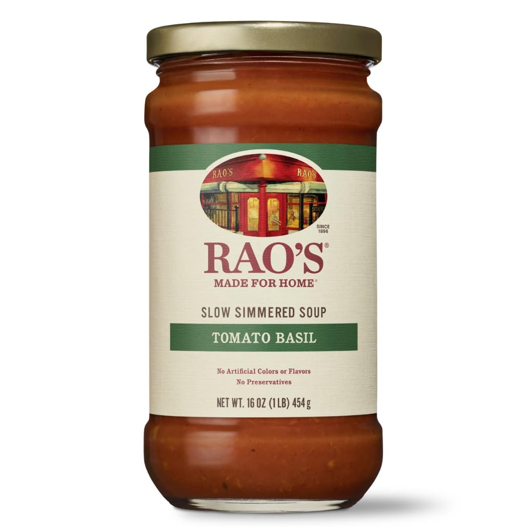 Raos Tomato Basil Soup, 16oz, Traditional Italian, Made with Premium Ingredients