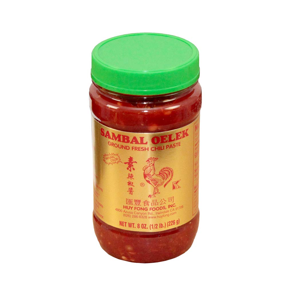 Huy Fong Sambal Oelex Chili Paste, 8 Ounce - 24 per case.