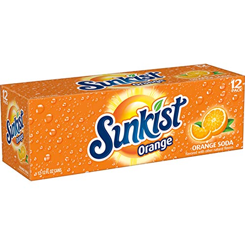 Sunkist Orange Soda  12 Fl Oz (Pack of 12)