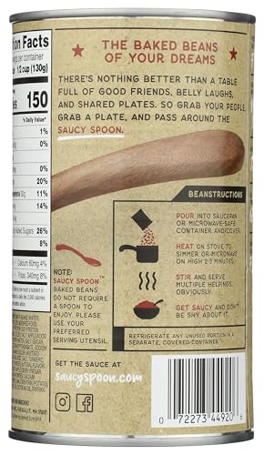 Saucy Spoon (Saucy Spoon Baked Beans Applewood Smoked Bacon) 2 Cans