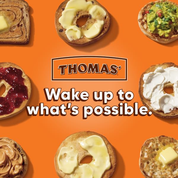 Thomas Blueberry Bagels, 6 Pre Sliced Bagels with No High Fructose Corn Syrup, 20 Oz Bag