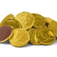 Large Solid Premium Milk Chocolate Coins, Kennedy Half Dollar Wrapped in Gleaming Gold Foil, 130 Pieces Made in Europe Coins