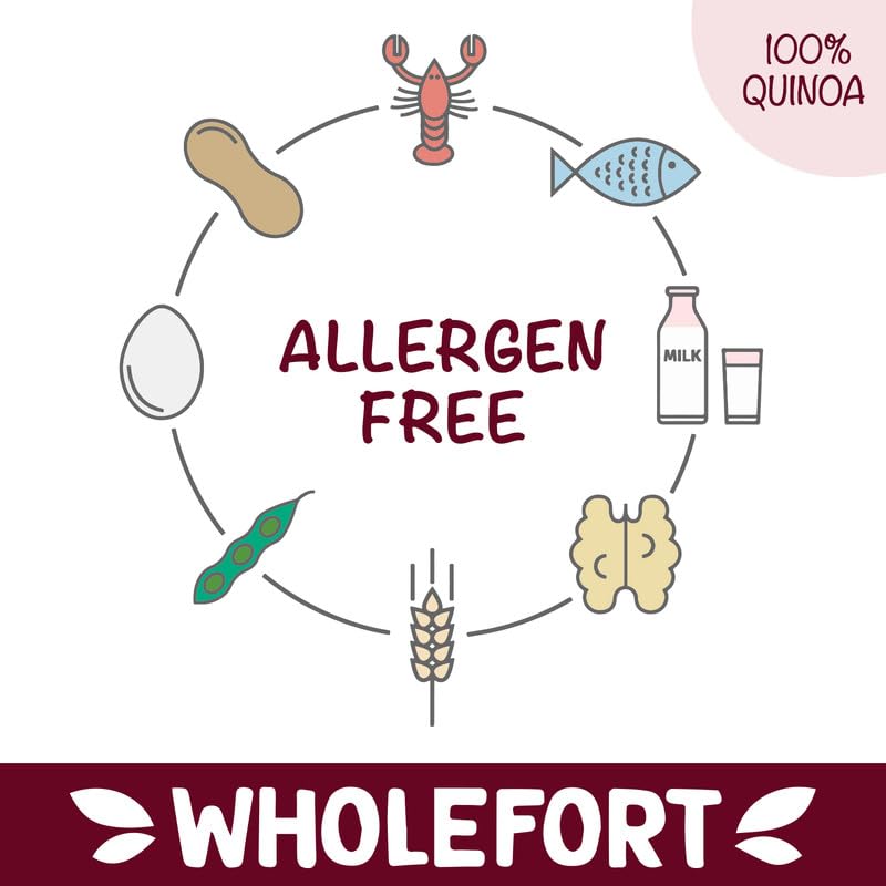 Wholefort Puffed Quinoa Cereal - Vegan, Gluten Free, Non-GMO, 9 oz