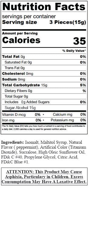 Sweetgourmet Sugar-Free Peppermint Starlights | Naturally Flavored | 2 Pounds