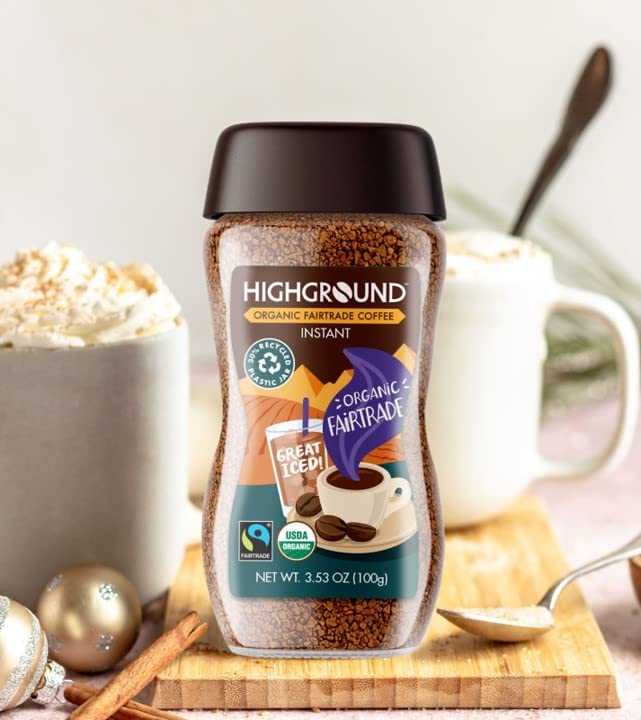 Highground Organic Instant Coffee, 3.53 Ounce
