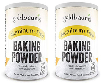 Goldbaums Baking Powder, Aluminum Free - Certified Gluten Free Baking Powder With Zero Cholesterol And Carbohydrates - Kosher Ce