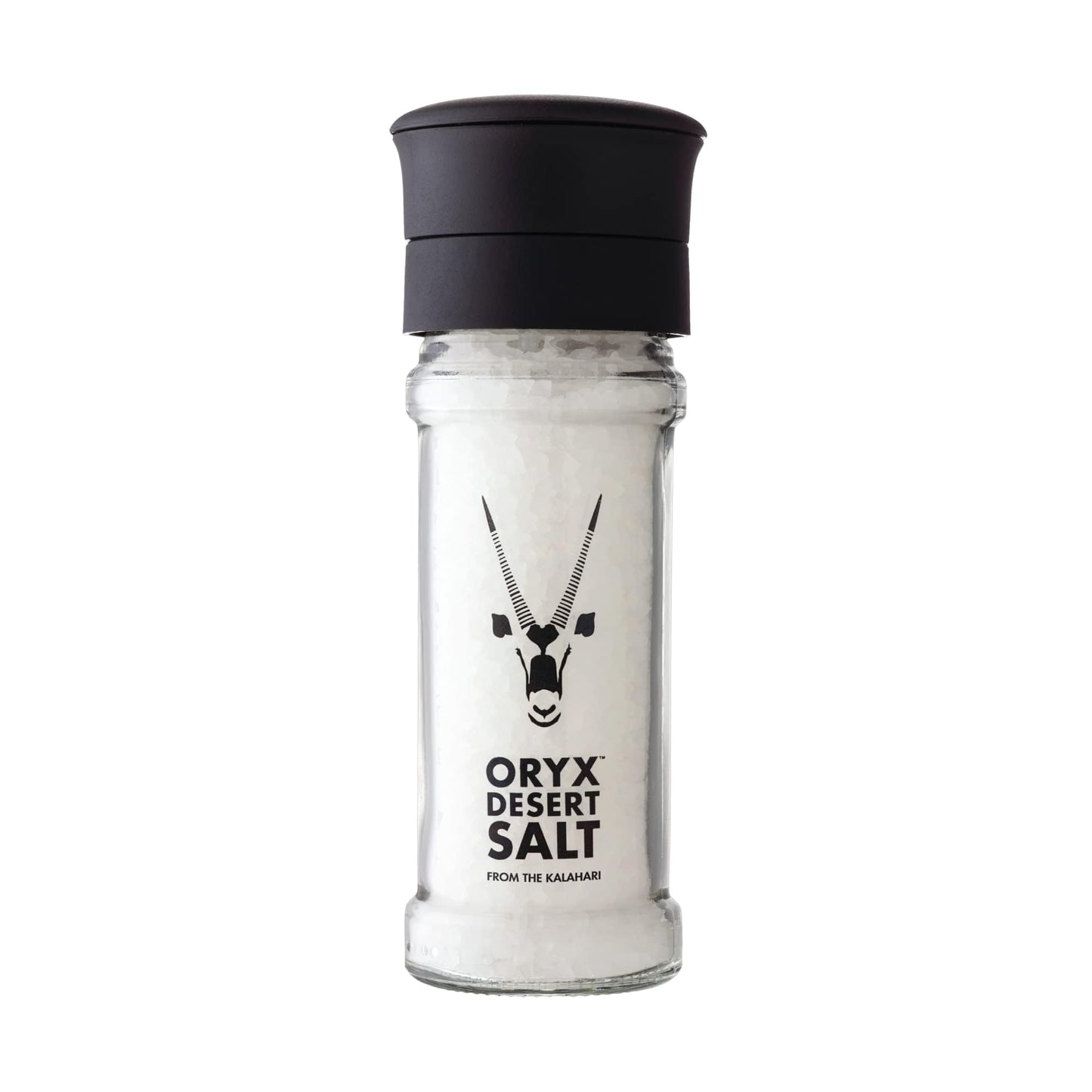 Oryx Desert Salt Grinder - Ceramic Mill For Coarse Kosher Salt - Naturally Organic Seasoning - Alternative To Sea Salt, Himalayan & Rock Salt, From Salt Lakes In The Kalahari Desert,3.52 Oz