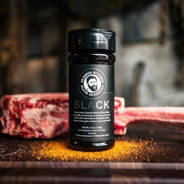 Bearded Butcher Black Blend Seasoning, Delicious Flavor, Versatile, Low Calorie, No Msg