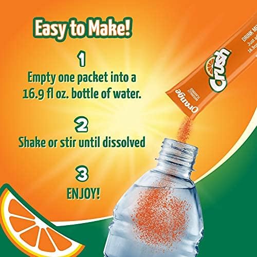 Orange Crush- Powder Drink Mix - Sugar Free & Delicious, Makes 72 Flavored Water Beverages