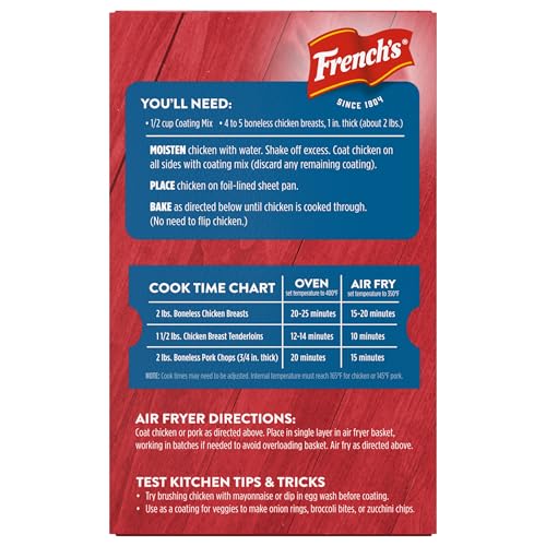 Frenchs Seasoned Coating Mix, Crispy Fried Onion, Delicious Swap for Traditional Breadcrumbs When Preparing Meatloaf, Meatballs