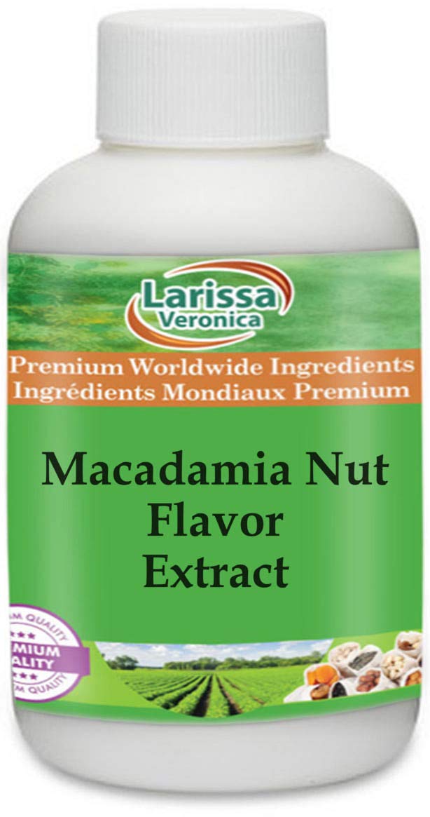 Larissa Veronica Macadamia Nut Flavor Extract - 16 oz (Pack of 3)