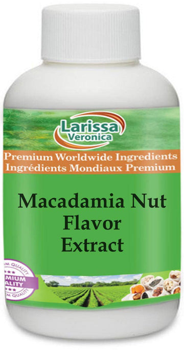 Larissa Veronica Macadamia Nut Flavor Extract - 16 oz (Pack of 3)