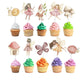 Celebrate With Magic: 10 Pcs Fairy Pastel Cupcake Toppers - Transform Your Treats!
