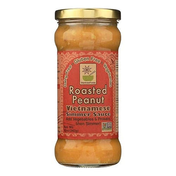 Star Anise Foods Roasted Peanut Simmer Sauce, 12 Oz