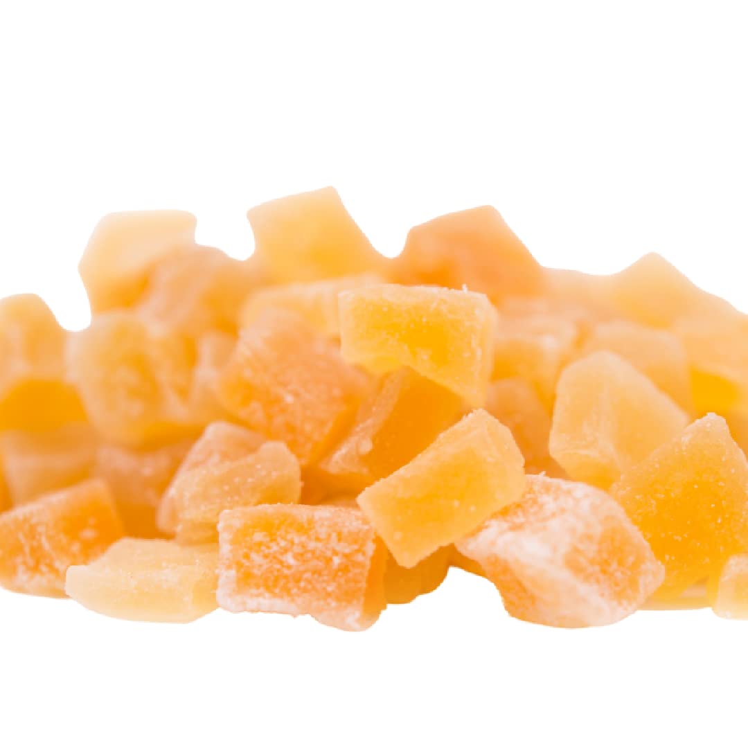 GERBS Dried Mango Cubes - Lightly Sweetened, Unsulfured, 4 lbs, Resealable Bag, Naturally Sweet & Chewy, Allergen-Free
