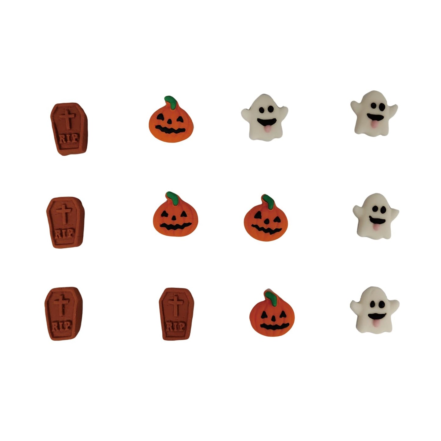 EPHVODI Halloween Sprinkles Icing Decoration for Cupcakes, Edible Ghosts, Bats, and Tombstones, Halloween Theme