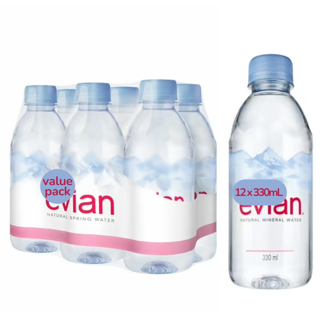 Generic Natural Spring Water - 12 Pack of 11.2 fl oz BPA-Free Bottles - Mineral-Rich and Refreshing