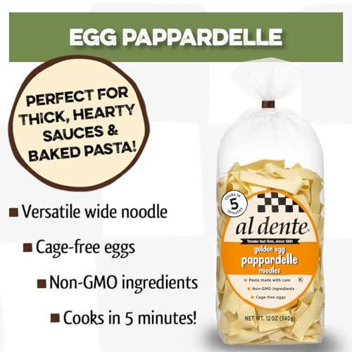 Al Dente Pappardelle, Golden Egg, 12-Ounce (Pack Of 6)