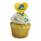 GRAPHICS & MORE Cupcake Picks Set of 6, Heart Design, Acrylic, University of Delaware, One Size, Model CUPCAKE.HEART.CLCDEL.Z007616