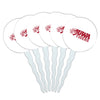 University of West Alabama Secondary Logo Cupcake Picks Toppers Decoration Set of 6