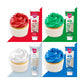 Cake Mate Holiday Decorating Icing Bundle - Blue, White, Green, And Red | Perfect For Cakes, Cookies, Cupcakes & Baked Goods | C