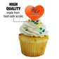 GRAPHICS & MORE Cupcake Picks Set of 6 - Acrylic Heart Toppers - Savannah State University