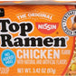 Nissin Top Ramen Bowl Ramen Noodle Soup, Chicken, 3.42 Ounce