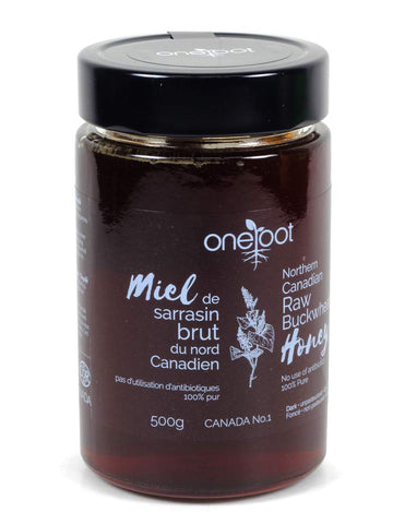 Oneroot Raw Buckwheat Honey - 500G/17.6Oz, Unheated, Unfiltered And Unprocessed Natural Dark Honey, Rich In Antioxidants Pure Bu