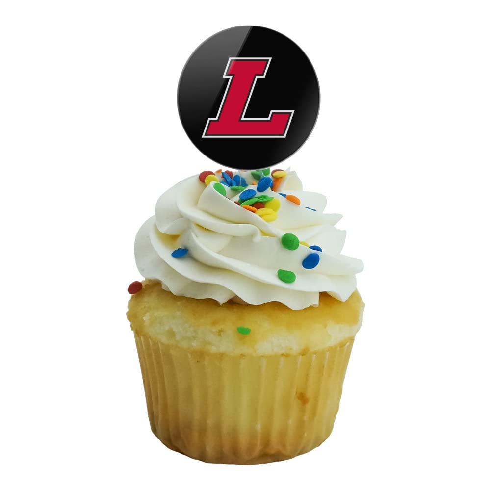 Lewis University Secondary Logo Cupcake Picks Toppers Decoration Set Of 6