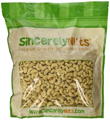 Sincerely Nuts Cashews, Whole, Raw, 5 lbs