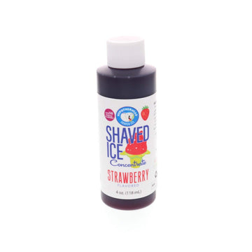 Hypothermias Shaved Ice and Snow Cone Syrup Unsweetened Flavor Concentrate - 4 Fl Oz - Makes 1 Gallon of Ready to Use Syrup - St