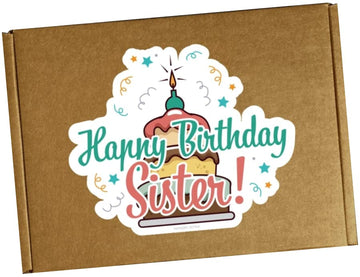 Hangry Kit Birthday Snack Box Gift For Your Sister - (20 Count) Happy Birthday Sister Gift From Sister Or Brother. Gift For Sist