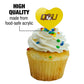 GRAPHICS & MORE Cupcake Picks Set of 6 - Acrylic Heart Toppers - Quincy University