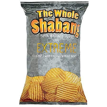 The Whole Shabang Potato Chips (EXTREME Rippled Chips) 1 Oz Pack of 10