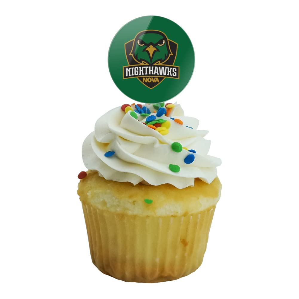 Graphics & More Northern Virginia Community College Primary Logo Cupcake Picks Toppers Decoration Set Of 6