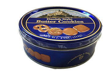 Cambridge & Thames Danish Style Butter Cookies 4 Oz Mini Tin (1 Tin)