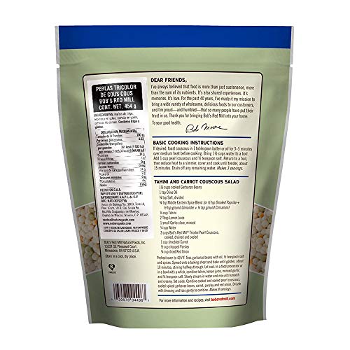 Bobs Red Mill Couscous Pearl Tri-Color, 16 Oz