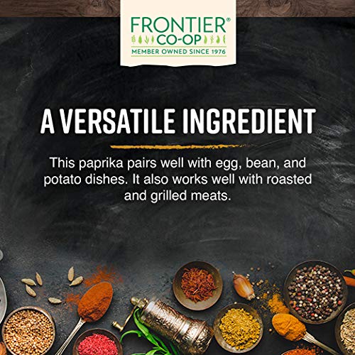 Frontier Co-op Organic Ground Paprika 7.16 oz Stand Up Resealable Bag - Paprika Powder Seasoning - Restaurant Supply
