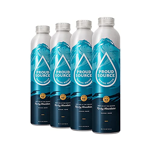 Proud Source Naturally Alkaline Spring Water, 750Ml (4 Pack)