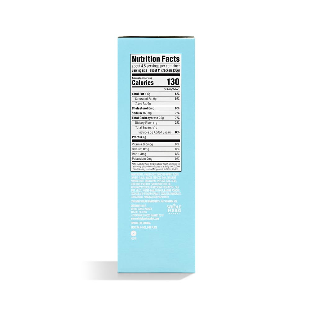 365 by Whole Foods Market, Cracker Pita Sea Salt, 5 Ounce