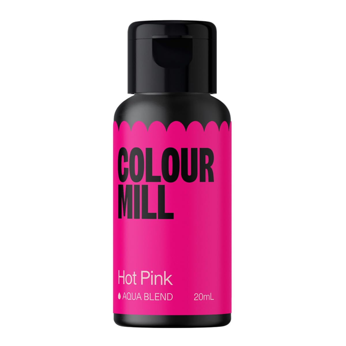 Colour Mill Aqua Blend Water-Based Food Coloring, 20ml, Hot Pink, Model EUA20HPK