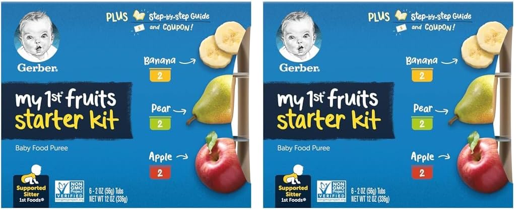 Gerber Purees My 1St Fruits, 12 Oz (Pack Of 2)