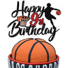 Basketball Happy 9Th Birthday Cake Topper 9 Nine Years Old Basketball Player Scene Cake Decoration Sport Theme Ninth Birthday Pa