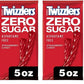 Twizz Zero Sugar Twists Strawberry Candy Bags (Strawberry, 5 Ounce (Pack Of 2))