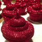 Cobakey Ruby Red Edible Glitter - 4g Food Grade Luster Dust for Baking, Cake Decorating, and Fondant