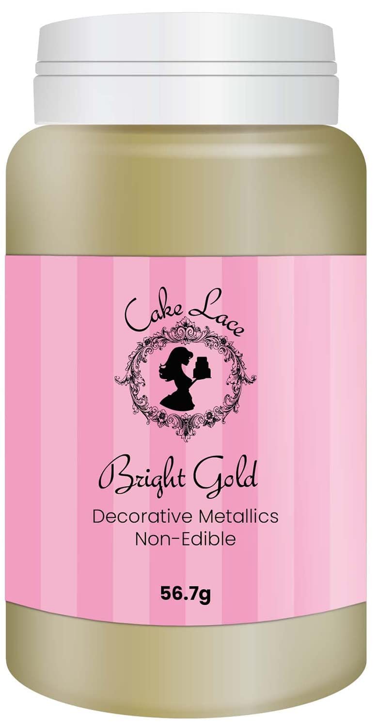 Cake Craft Group Cake Lace Decorative Metallics Luster Dust, 56.7 Grams Bright Gold