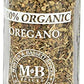 Morton & Bassett Organic Oregano - Bold Flavor for Italian, Greek & Mexican Cuisine - 0.6 oz Jar - Gluten Free, Non-GMO
